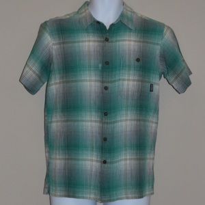 Short sleeved button down Patagonia shirt